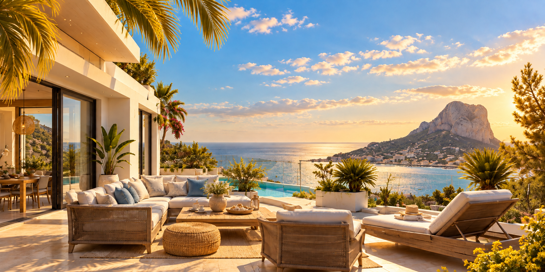 Zonnig terras aan de Costa Blanca, beeld uit het CasAlegria-project